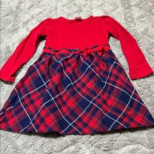 Gymboree Red and Blue Plaid Casual Dress